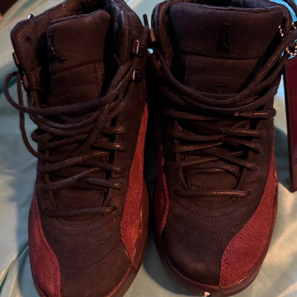 Jordan Black and Burgundy Sneakers